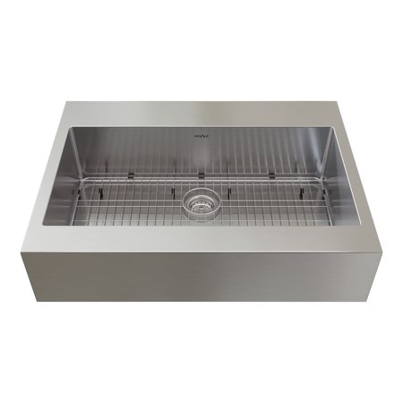Newage Products 36in Farmhouse Sink, Including bottom grid 80520